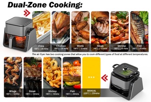신형 고품질 1500와트 디지털 에어프라이어 맞춤형 플립 커버 스마트 에어프라이어 - Product Image 5