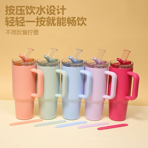 Stainless Steel Tumbler 40oz <b>Large</b> Capacity Insulated <b>Mug</b> With Sippy Spout For Travel - Product Image 1