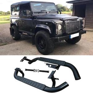 Estribos Laterales Personalizados 4x4 para Land Rover <span class=keywords><strong>Defender</strong></span> 90 y FJ Cruiser, Réplica Original de Estribos Todoterreno - Product Image 2