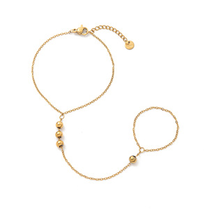 Nueva Pulsera <span class=keywords><strong>de</strong></span> Cadena <span class=keywords><strong>de</strong></span> Mano <span class=keywords><strong>de</strong></span> Acero Inoxidable <span class=keywords><strong>de</strong></span> Alta Calidad para Mujer, Brazalete Esclavo, Anillo, Joyería Impermeable para Boda - Product Image 5