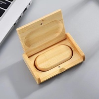 Flashdisk Kayu Grosir Logo Custom Kecepatan Tinggi Penyimpanan Data 8GB-128GB Chip Kelas-A
