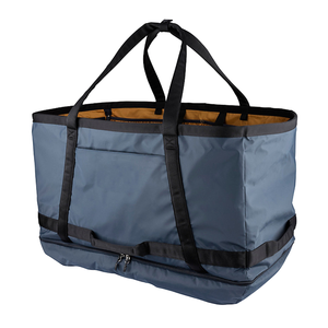 Grand sac fourre-tout pliable en polyester imperméable, logo personnalisé OEM, sac de transport robuste pour le camping en plein air, vente en gros - Product Image 1