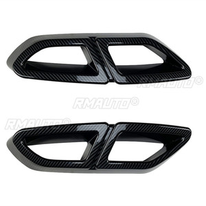 2 Pcs <b>Car</b> Rear Exhaust Pipe Tail Throat Exhaust <b>Diffuser</b> Frame <b>for</b> Volkswagen Passat B8 2016-2019 Auto Styling Accessories - Product Image 4