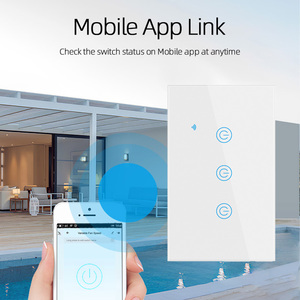 สวิตช์สัมผัสอัจฉริยะ fiko สีดำ USA/austria/<span class=keywords><strong>thailand</strong></span>/brazil/ American มาตรฐานกับ wifi/zigbee/homekit/tuy/smart Life APP - Product Image 6