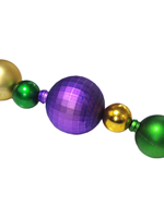 Collier géant de perles pour le Mardi Gras, en matériau ABS, pour décorations de fête - Prix d'usine