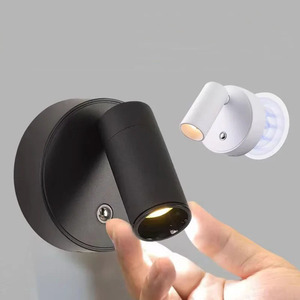 LED Light Magnetic USB Rechargeable Wall Light Spotlight <b>Wireless</b> Magnetic Suction Hole Minimalist Light Luxury Bedside <b>Lamp</b> - Product Image 1
