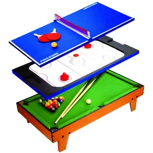 Meja permainan PingPong olahraga Mini isi 3 dalam 1