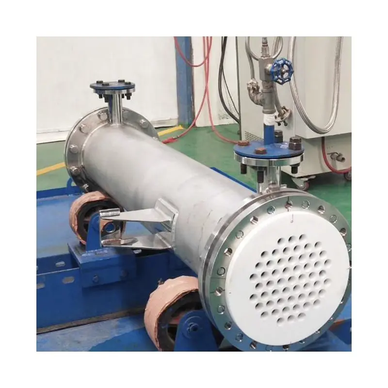 Silicon carbide shell and tube type heat exchanger for industrial with high temperature resistance