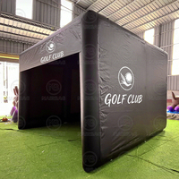 Tente de simulation de golf gonflable pour le jeu de golf et le visionnage de sports en direct, tente gonflable pour le golf pour le team building