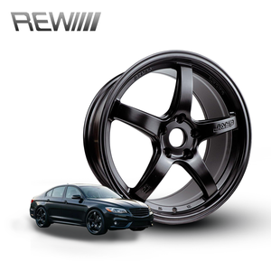 Jantes de course ROC Wholesale GT 15 16 17 <span class=keywords><strong>18</strong></span> pouces en alliage, 5 branches, style JDM, entraxes 4x100 5x100 5x114.3, à déport profond - Product Image 1