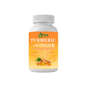 Bestselling Product Turmeric Ginger Tablets with Black Pepper Fruit and Turmeric Powder Supports Cardiovascular Health Turmeric - Product Image 1