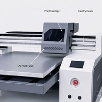 Imprimante UV à plat JP30-6090, taille d'impression 600x900mm, interface USB2.0/3.0, 3 têtes d'impression importées, pour verre, acrylique, bois, signalétique