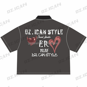 Designer Screen Print Hip Hop <b>t</b> <b>Shirt</b> and Shorts Set Boxy Heavyweight <b>T</b>-<b>shirt</b> Oversized Custom Zip up Graphic Embroidered <b>Shirts</b> - Product Image 5