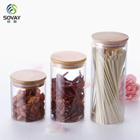Frascos de Vidrio Herméticos para Almacenamiento de Cocina, Varios Tamaños, Frascos para Refrigerios, Personalizables con Tapas