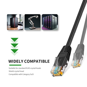 Đúc công nghiệp Cat6 Cáp góc bên phải M12 4 vị trí D mã nam 4pin Ethernet che chắn cáp để RJ45 kết nối mạng - Product Image 3