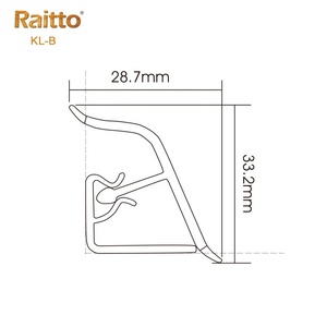 KL-B, Ruitai la protezione decorativa di plastica del bordo rifila il <span class=keywords><strong>zoccolo</strong></span> della <span class=keywords><strong>cucina</strong></span> del PVC per il gabinetto - Product Image 2