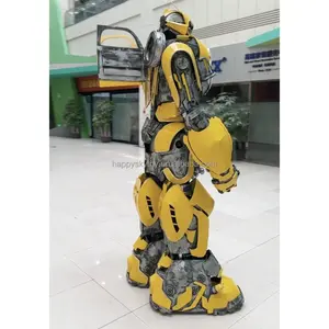 2.6-2.8m life size realistic adult led robot car costume