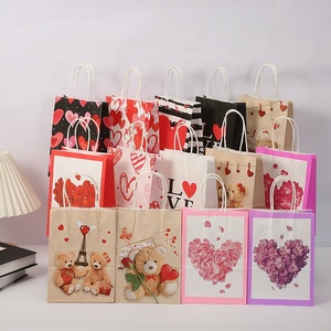 Bolsas de Regalo de Papel Kraft para el Día de San Valentín, Bolsas de Regalo Portátiles para Decoración de Regalos de Boda, Venta al por Mayor DAMAI - Product Image 1
