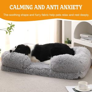 Wholesale Custom Eco Friendly Indestructible Xl Xxl Xxxl Calming Pillow Orthopedic Modern Rectangle Oxford Fabric <b>Dog</b> <b>Sofa</b> <b>Beds</b> - Product Image 4