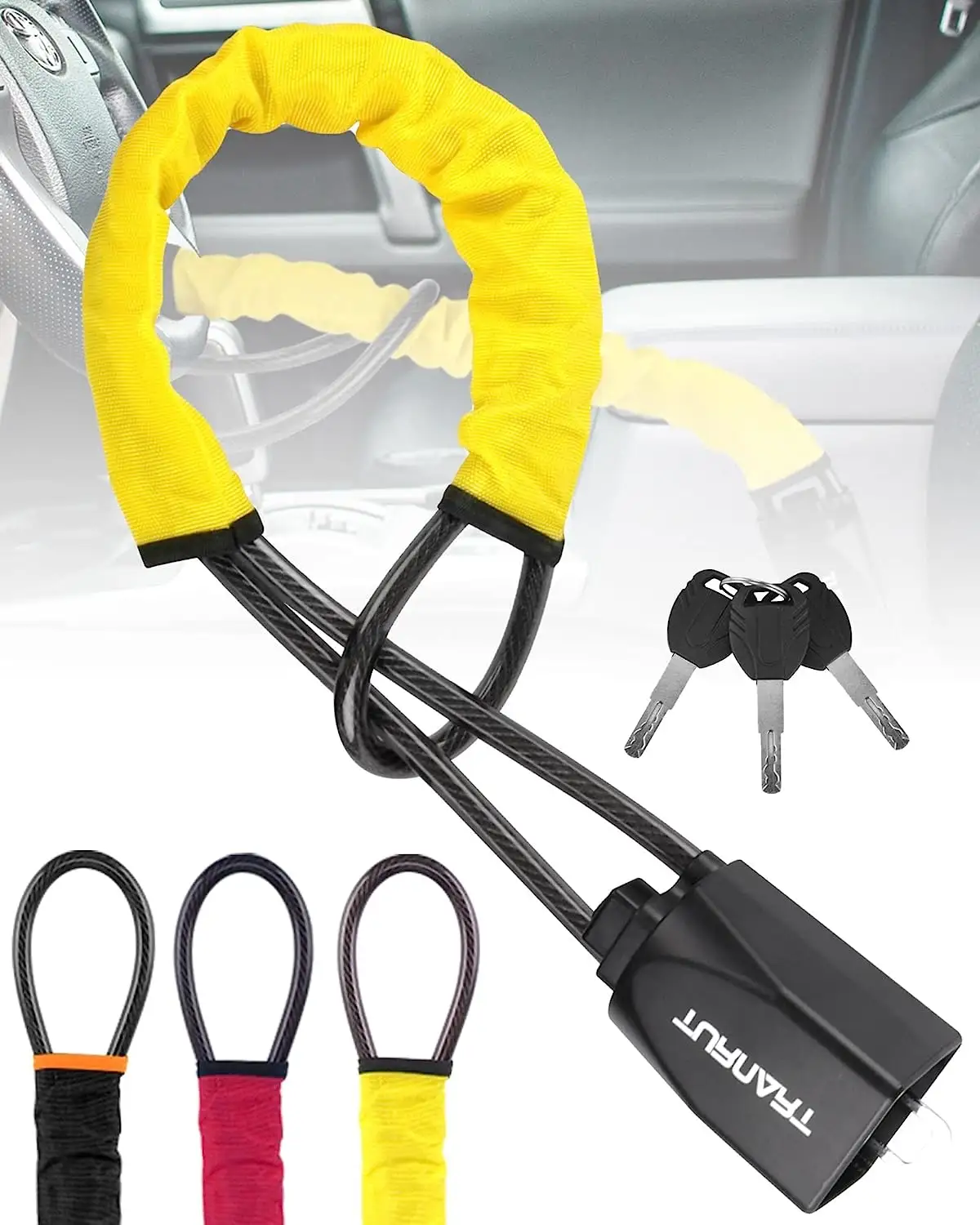 Serrure de ceinture de sécurité antivol pour sac à main, accessoires de voiture, universel, prise de ceinture de sécurité fixe, verrouillage du volant