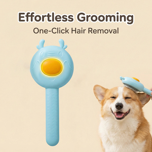 <span class=keywords><strong>Brosse</strong></span> et peigne de massage pour animaux de compagnie en acier inoxydable, très vendus, pour chiens et chats - Outil de toilettage anti-rayures et écologique - Product Image 2