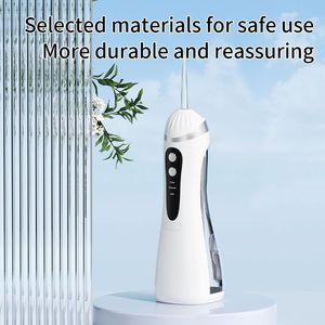 Portable <b>Water</b> <b>Dental</b> <b>Flosser</b> 300Ml Tank Cordless Rechargeable Multiple Modes IpX7 Waterproof For Adults Black - Product Image 3