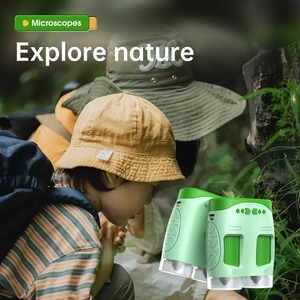 Microscope numérique JXD avec écran LCD 1920x1080, mise au point manuelle, lumière LED, pour enfants, jouet d'expérimentation scientifique, caméra - Product Image 3