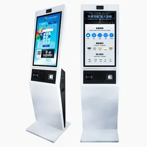 Equipamento bancário wifi touch screen atm, impressora laser/leitor de cartão de identificação/terminal de pagamento da câmera