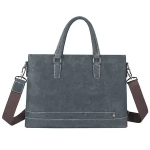 Деловая Мужская офисная сумка, Винтажный Мужской портфель, кожаные сумки для ноутбука, роскошный портфель для ноутбука