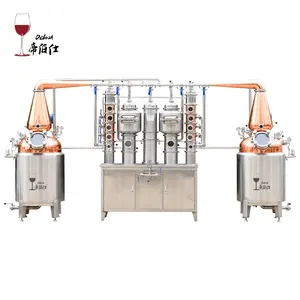 معدات تقطير النبيذ الكحولي في قدور مزدوجة سعة 250 لترًا