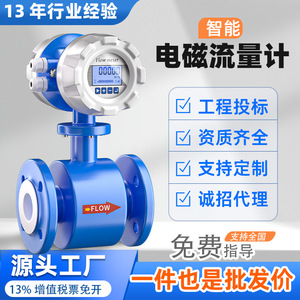 Medidor de Flujo Electromagnético Ldg DN50 con Brida de Acero Inoxidable para Líquidos, Agua, Aguas Residuales y Lodo, Precisión de Inserción en Tuberías del 0.5% - Product Image 4