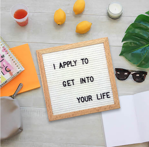 10*10 pollici primo giorno della scuola messaggio annuncio scheda rustico decorazioni per la casa segno feltro lavagna con lettere e numeri - Product Image 5