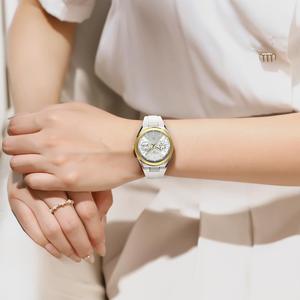 REWARD 932106 Reloj de Mujer de Lujo, Reloj de Cuarzo de Moda para Mujer con Manecillas Luminosas, Correa de Silicona, Reloj de Pulsera Impermeable para Dama - Product Image 5