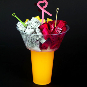 Ensemble <span class=keywords><strong>de</strong></span> 5 bols à fruits et à collations et 500 ml <span class=keywords><strong>de</strong></span> gobelets <span class=keywords><strong>en</strong></span> <span class=keywords><strong>plastique</strong></span>, bols à emporter, ensemble <span class=keywords><strong>de</strong></span> vaisselle portable avec couvercle, pailles et fourchettes - Product Image 2