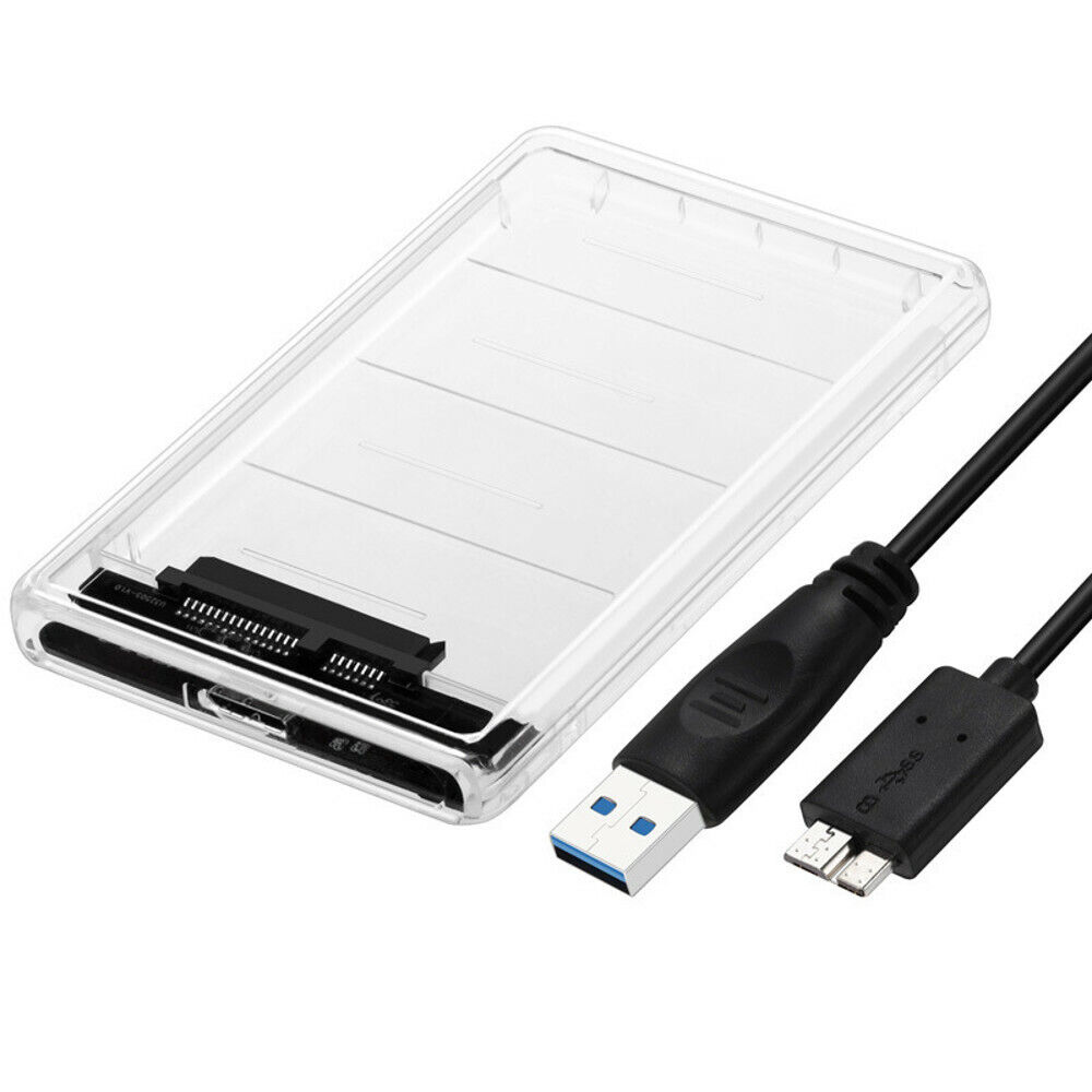 USB 3,0 Sata корпус жесткого диска 2,5 дюймов USB2.0 USB3.1 прозрачный корпус внешнего жесткого диска