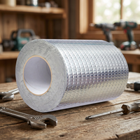 Ruban adhésif en aluminium enduit imperméable haute température pour l'étanchéité des conduits d'air, des tuyaux d'échappement et des conduites d'eau - Qualité industrielle