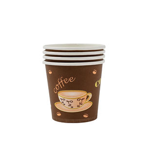 免费样品环保单壁纸杯牛皮纸咖啡杯热饮 - Product Image 2