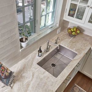 Dalle de quartzite Taj Mahal sur mesure pour plans de travail de cuisine modernes, traitement naturel de notre propre usine de pierre pour utilisation au sol - Product Image 2