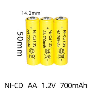Auf Lager NiCD AA Größe Akku 1,<span class=keywords><strong>2</strong></span> V 700mAh Ni-CD Batterie Akku für fern gesteuertes Spielzeug - Product Image 3
