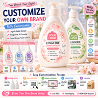 Lessive liquide antibactérienne pour sous-vêtements avec formule douce, naturelle, écologique, hypoallergénique et protection des couleurs