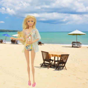 Nuova Serie Fantasy: Costume da Bagno in Scala 1/6, Giacca, Mantello, Tessuto Trasparente, Opzioni Multiple Disponibili, Confezione in Sacchetto per Bambole - Product Image 4