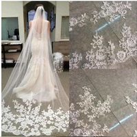 Voile de mariée élégant en dentelle mi-longue CYG en gros pour les mariages à l'église