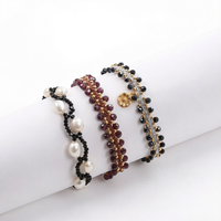 Bracelet tressé bohème tendance en macramé laiton fait main avec breloque tournesol et strass pour femme, cadeau de mariage