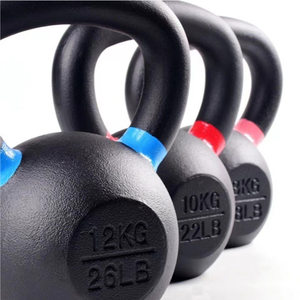 Ensemble de kettlebell en fonte écologique équipement de gymnastique de style dur solide unisexe à usage domestique musculation squat entraînement de la hanche - Product Image 1