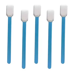 714 Microfiber And Polyester Cleanroom Swabs Rectangular Shaped Cotton Bud Tip