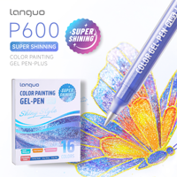 Stylos gel Cinnamoroll 16 couleurs, coffret surprise anime, mignons, kawaii, dessins animés japonais, stylos neutres pour enfants, cadeau, stylos à paillettes pour colorier
