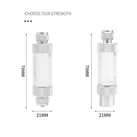 ZRDR – clapet anti-retour CO2 en alliage d'aluminium, compteur à bulles, diffuseur d'aquarium pour régulateur, Kit de système d'électrovanne