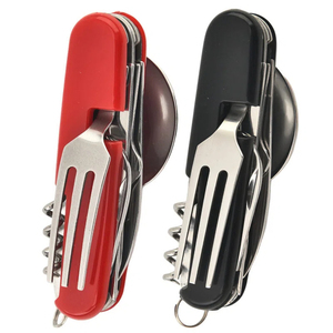 ชุดอุปกรณ์รับประทานอาหารอเนกประสงค์สำหรับกิจกรรมกลางแจ้ง ชุดชีส ไวน์ มีดอเนกประสงค์ และชุดช้อนส้อม - Product Image 5