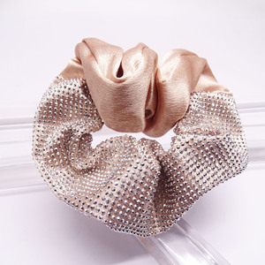 Serre-tête en tissu uni fait main à la mode avec cordon à cheveux en strass pour femme - Product Image 5