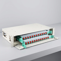 Rangka Distribusi Serat Optik ODF 24-port 24-core FC Single-Mode 2U Sub-Rack 19-Inch Pull-Out Rack-Mount